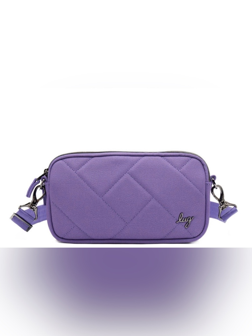 NWT Lug AMETHYST PURPLE COUPE XL Matte Luxe Crossbody Bag